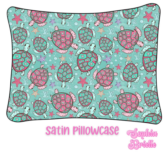 Sea Turtle Satin Pillowcase