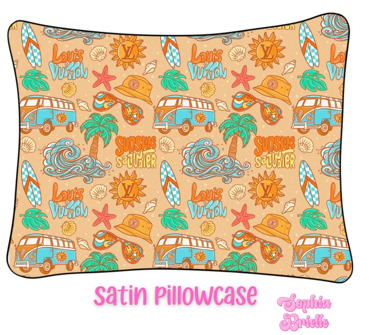 Groovy Volkswagen Satin Pillowcase