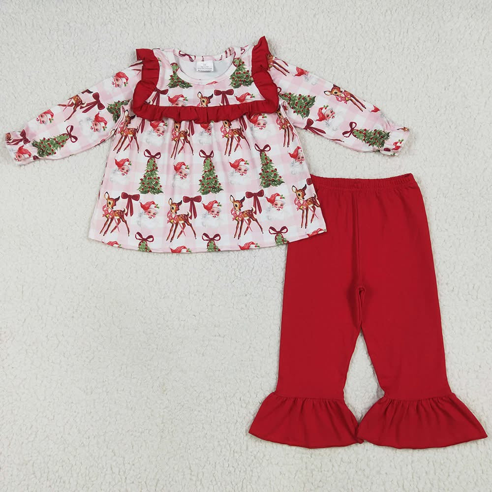 Reindeer Santa Ruffle Outfit